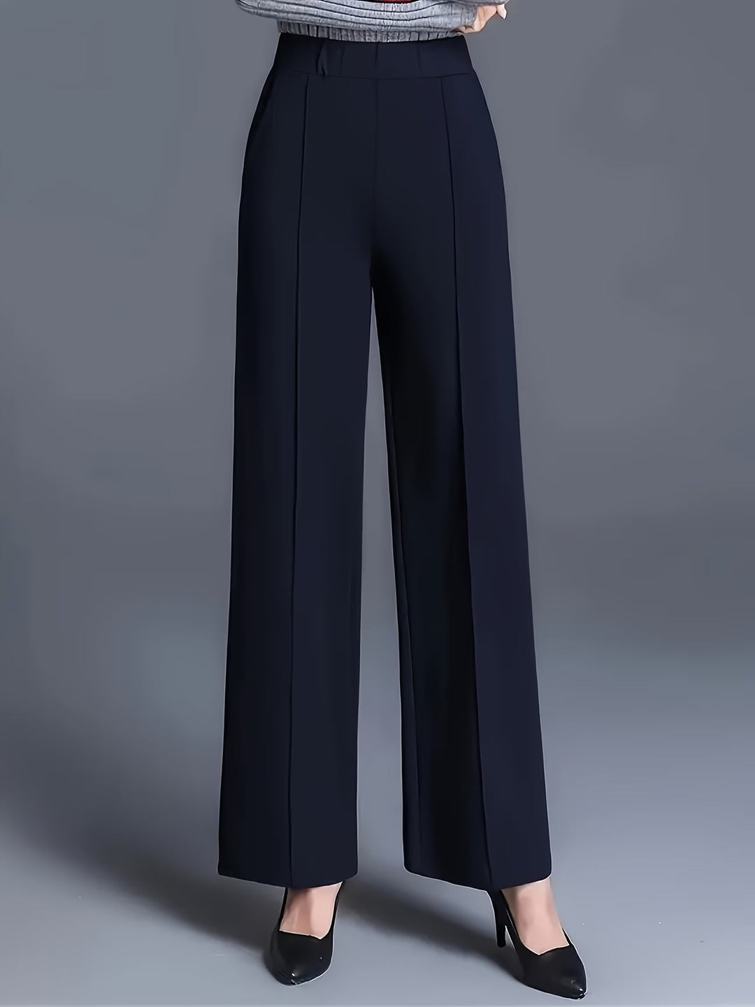 Women's High-Waisted Pocket Everyday Trousers – image 8
