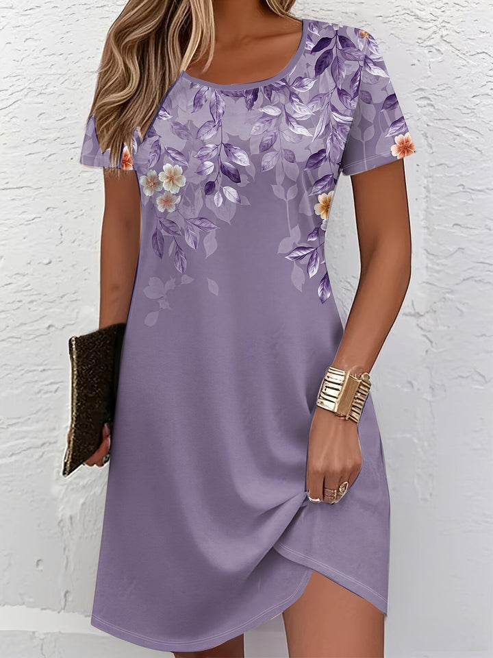 Women's A-Line Floral Midi Summer Dress – image 8