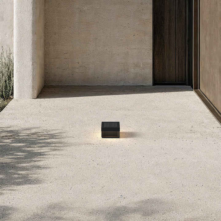 Solar Outdoor Pillar Light | Black Aluminium, 4 Sizes