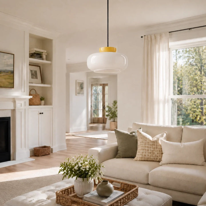 Bauhaus Ceramic Bowl Pendant Light
