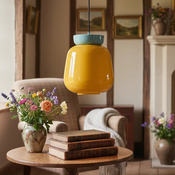 Bauhaus Ceramic Bowl Pendant Light
