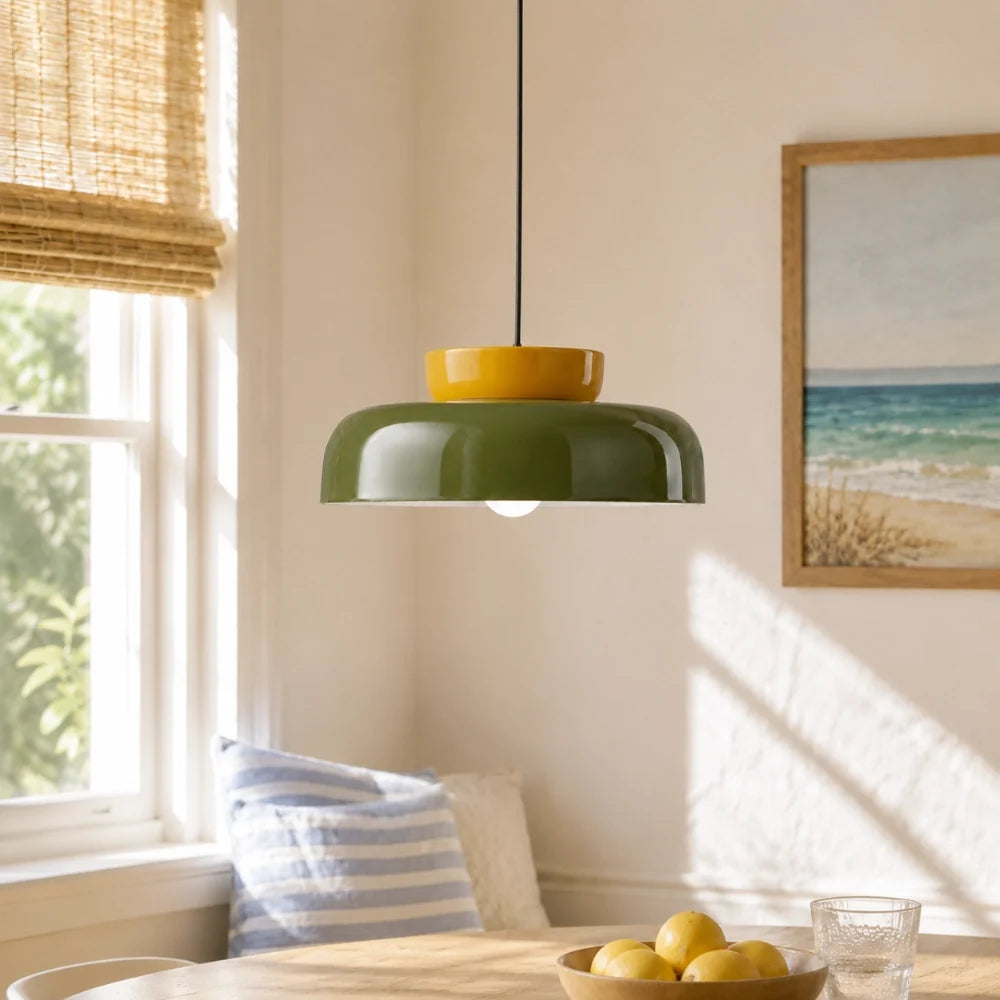Bauhaus Ceramic Bowl Pendant Light