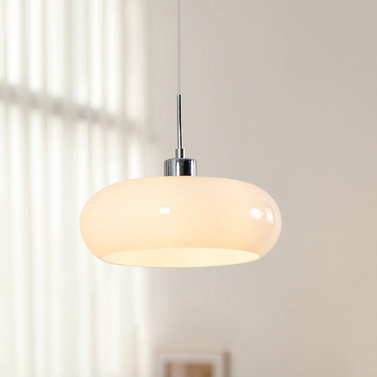 Bauhaus Style Pendant Light in White