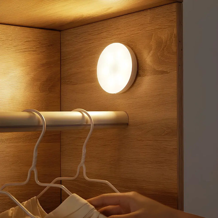 Round Rechargeable Motion Sensor Cabinet Light