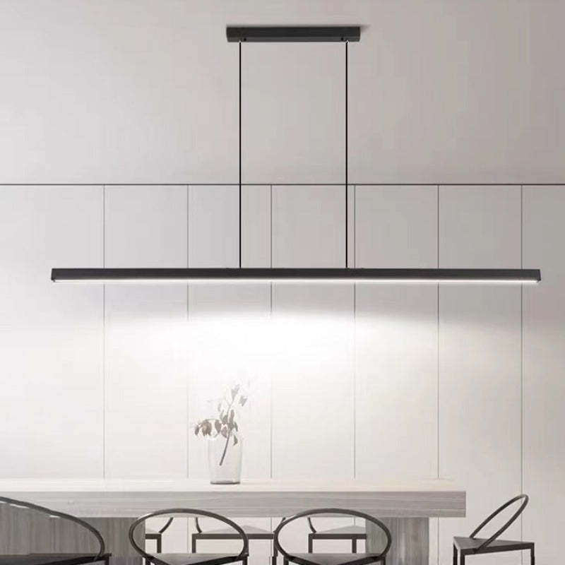 Lerin Modern Linear LED Pendant Light Black/Brown
