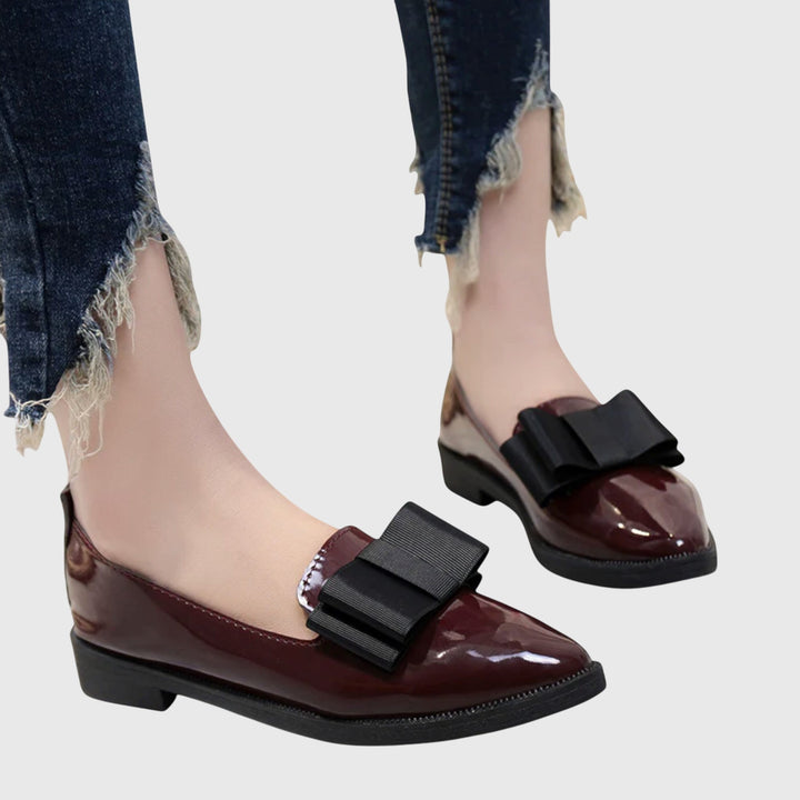 Women's Orthopaedic Bow Patent-Look Comfort Loafers – image 5