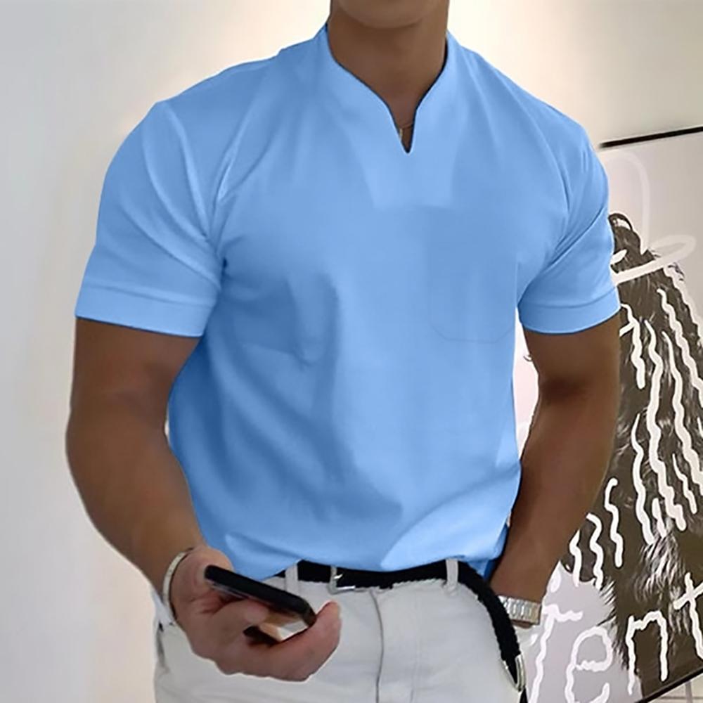 Men's Short-Sleeve V-Neck Summer Top – image 6