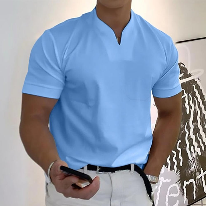 Men's Short-Sleeve V-Neck Summer Top – image 6
