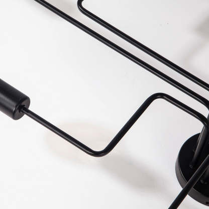 Black multi-arm ceiling light
