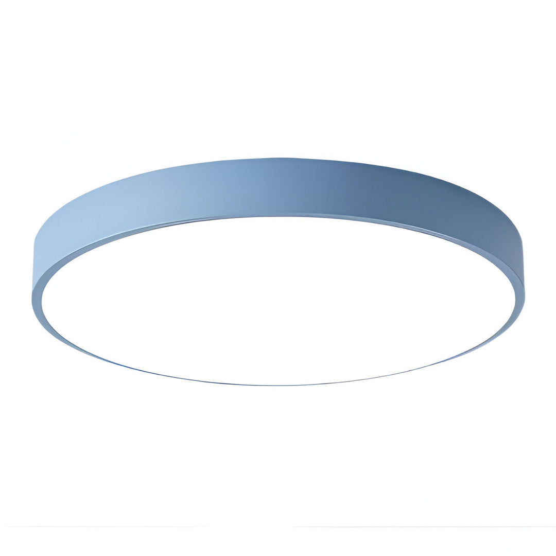 Low-Profile Round LED Ceiling Light With Minimal Frame