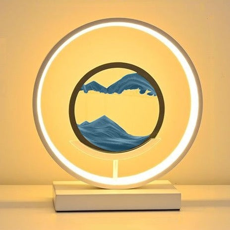 Sand Art Horizon Ring Table Lamp