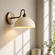 Brass Arm Bowl Wall Light