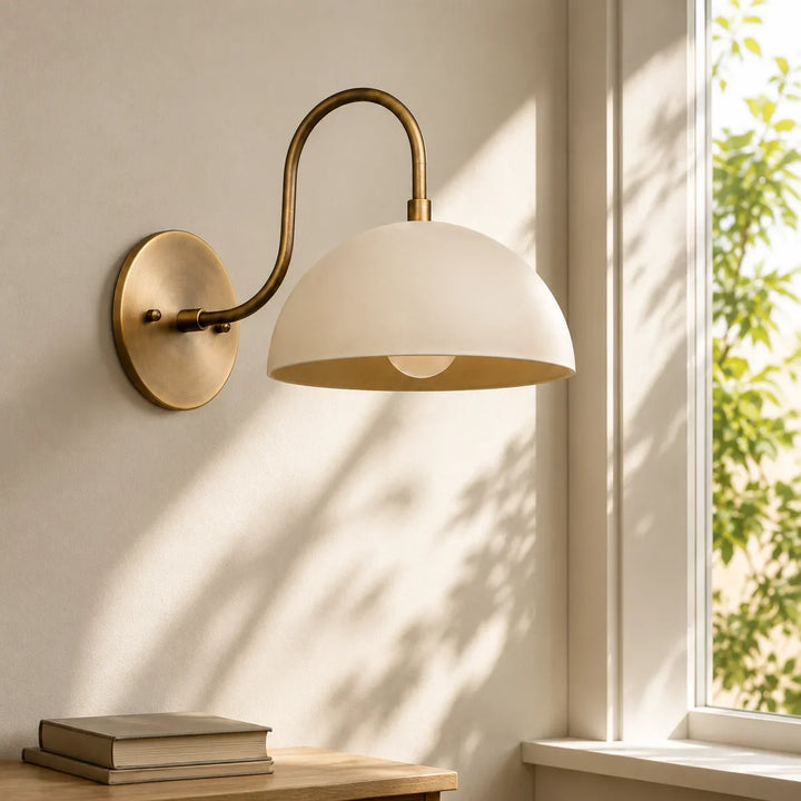 Brass Arm Wall Light