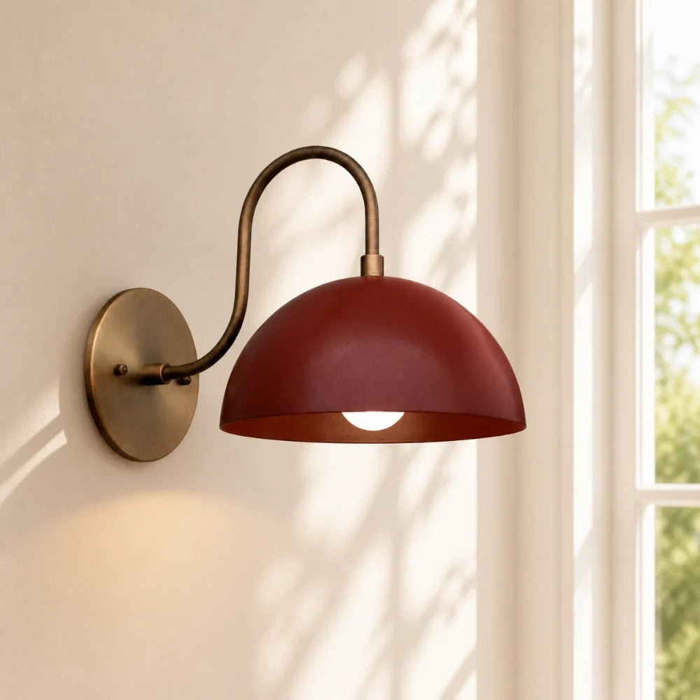 Brass Arm Wall Light