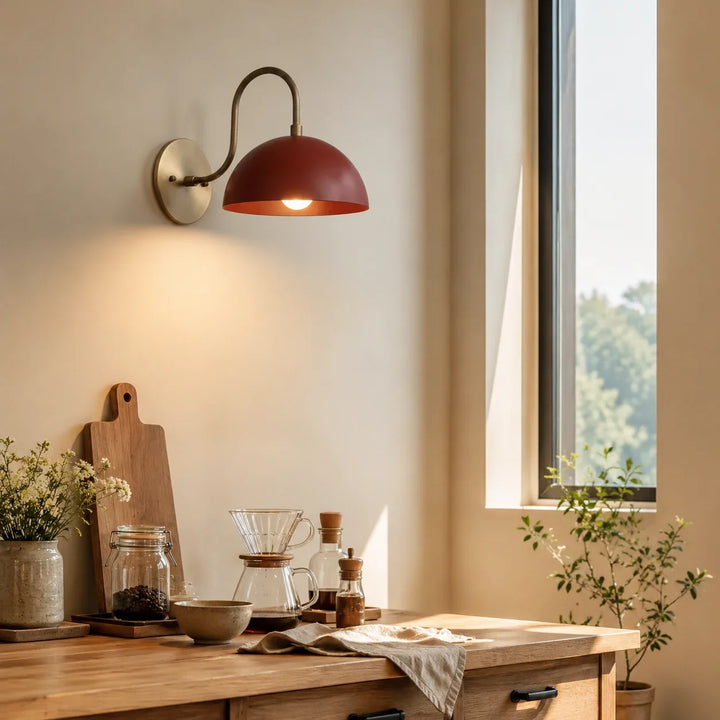 Brass Arm Wall Light