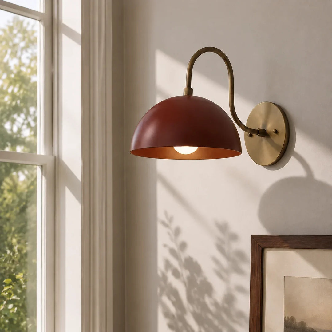 Brass Arm Wall Light