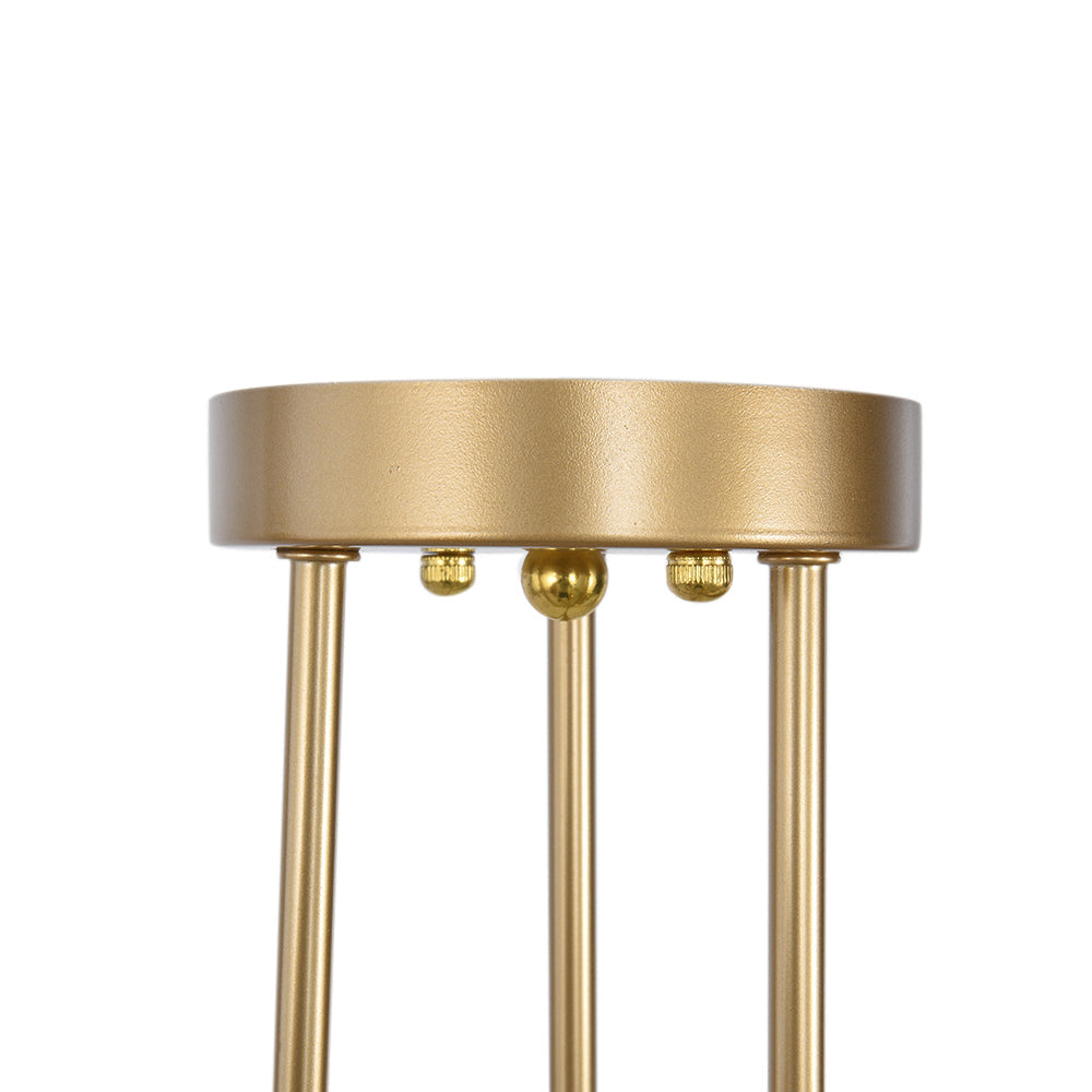 Brass Sputnik Semi Flush Chandelier