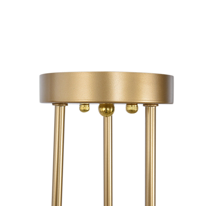 Brass Sputnik Semi Flush Chandelier