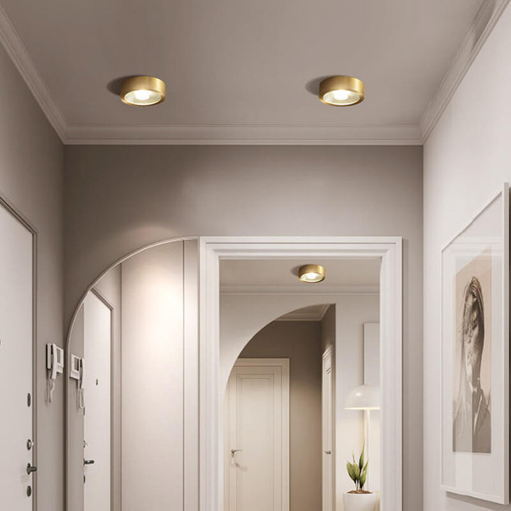 Brass surface LED downlight