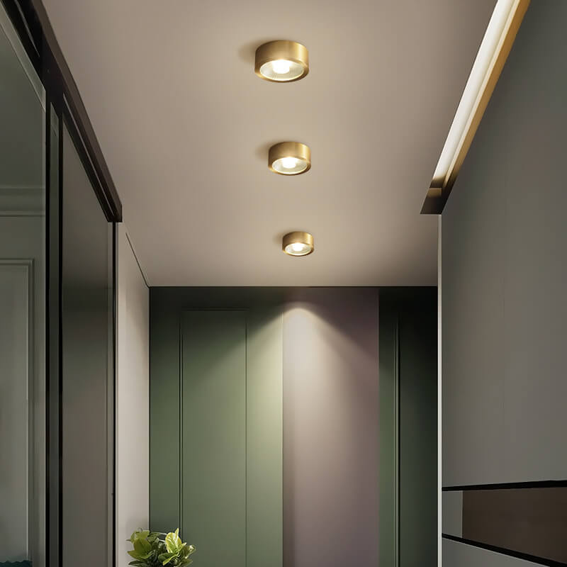 Brass surface LED downlight