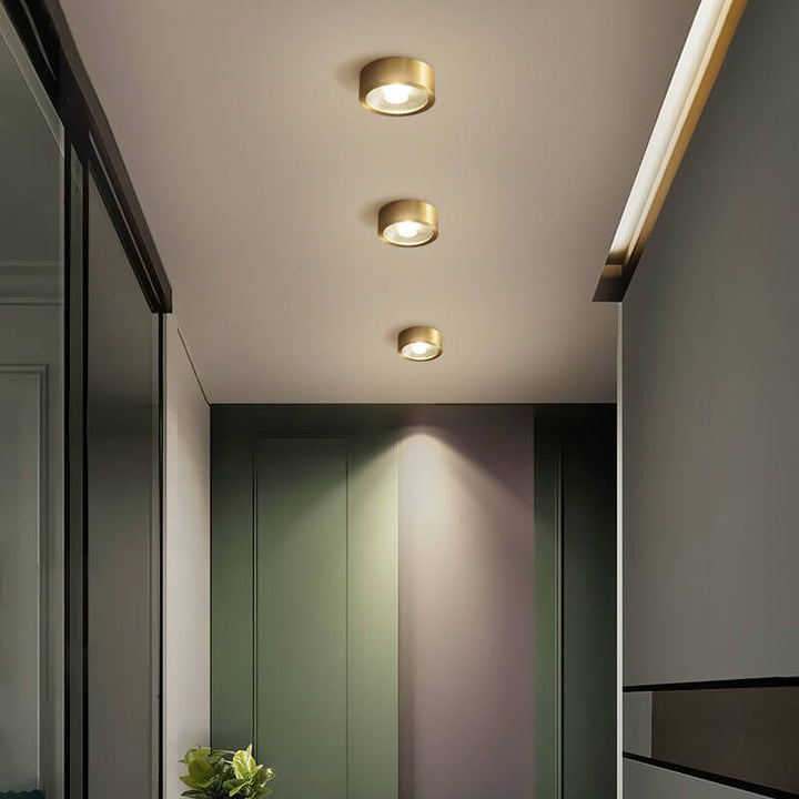 Brass surface LED downlight