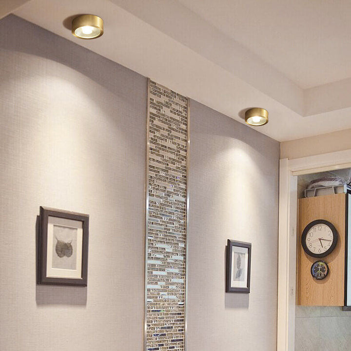Brass surface LED downlight