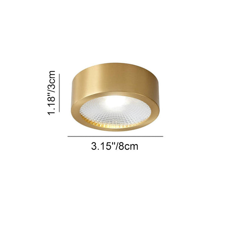 Brass surface LED downlight