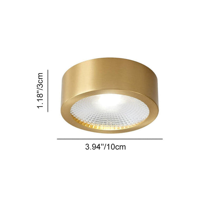 Brass surface LED downlight