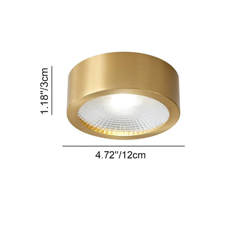 Brass surface LED downlight