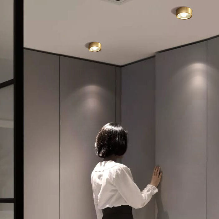 Brass surface LED downlight