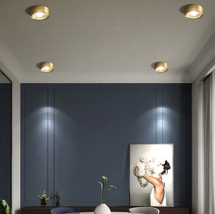 Brass surface LED downlight