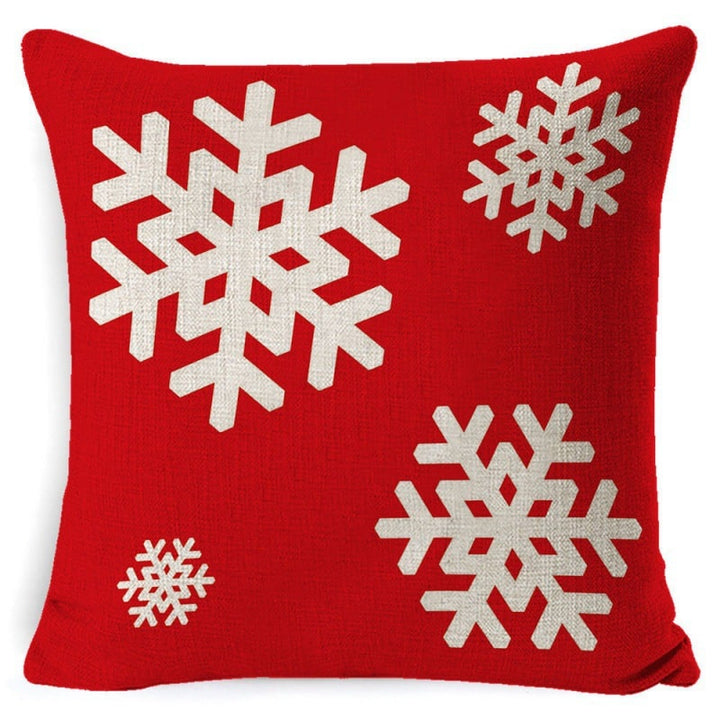 Red plaid Christmas cushion cover