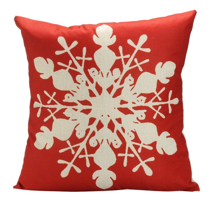 Red plaid Christmas cushion cover