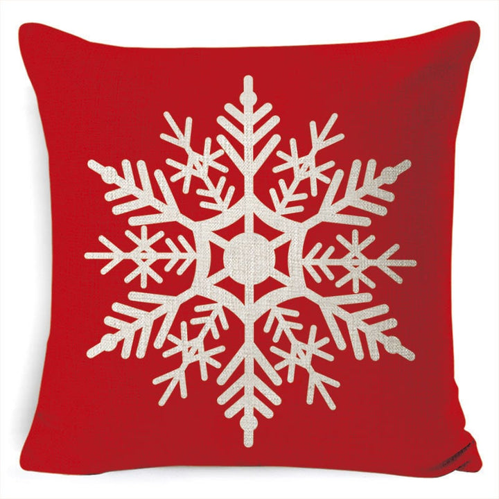 Red plaid Christmas cushion cover