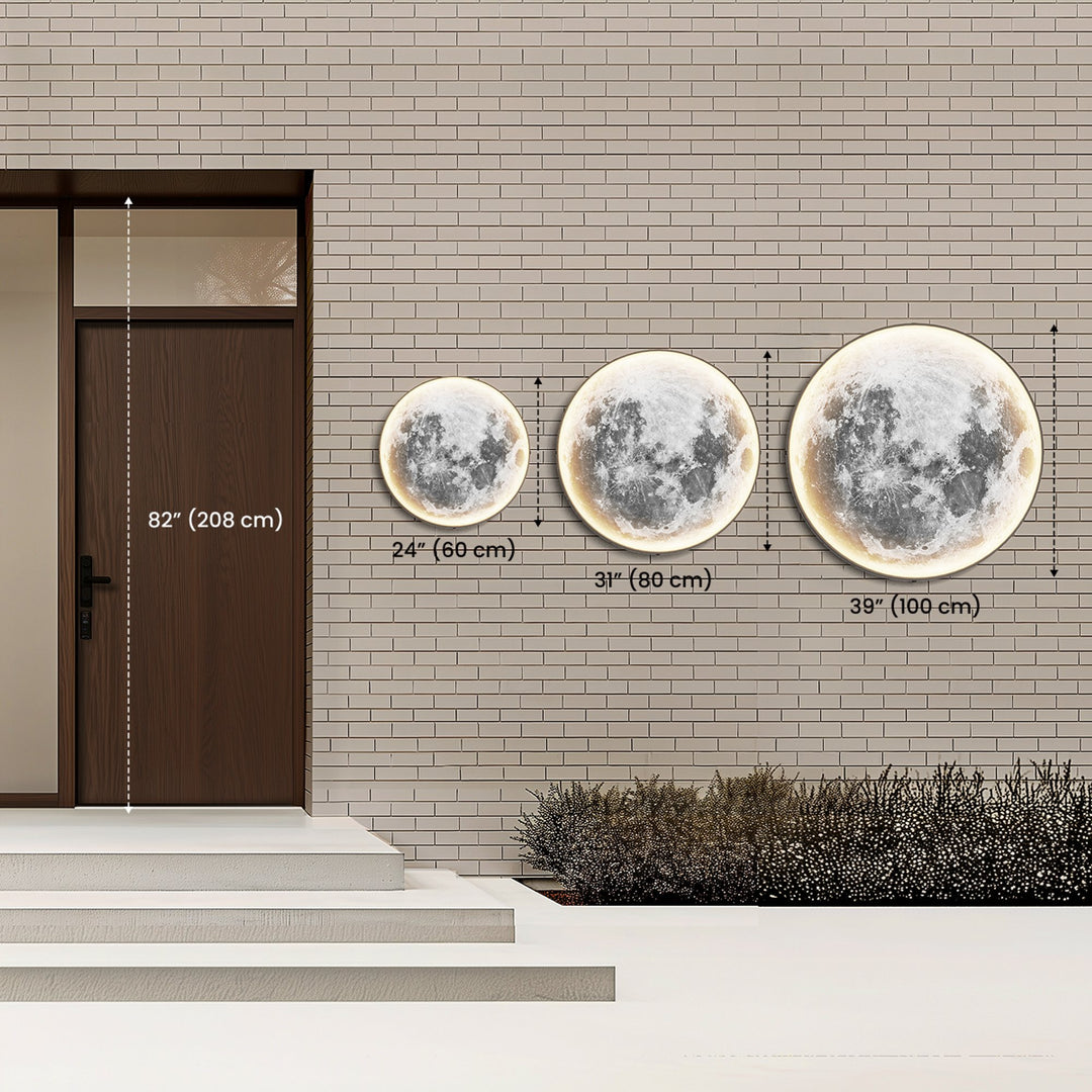 Moon Outdoor Wall Light | Weatherproof, 3 Sizes