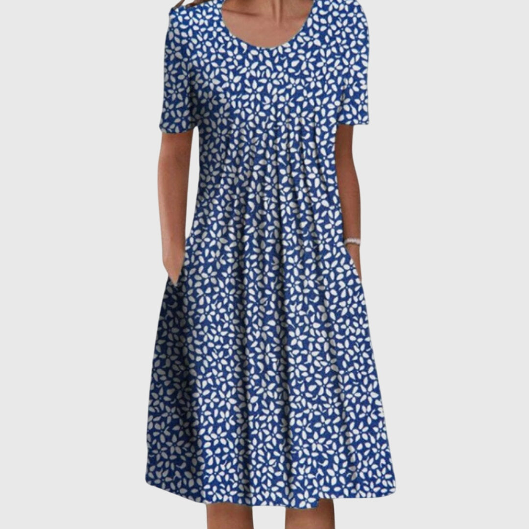 Women's Round-Neck Floral Summer Dress – image 4