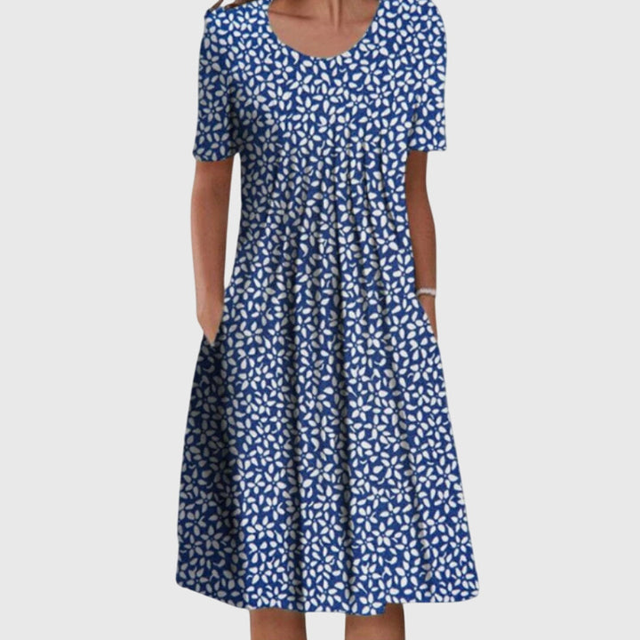 Women's Round-Neck Floral Summer Dress – image 4