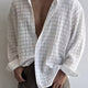 Men's Long-Sleeve Textured Summer Shirt – image 2