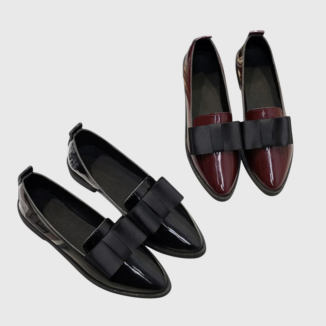 Women's Orthopaedic Bow Patent-Look Comfort Loafers – image 6
