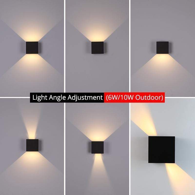 Nexu Modern Adjustable Square Outdoor Wall Lamp LED