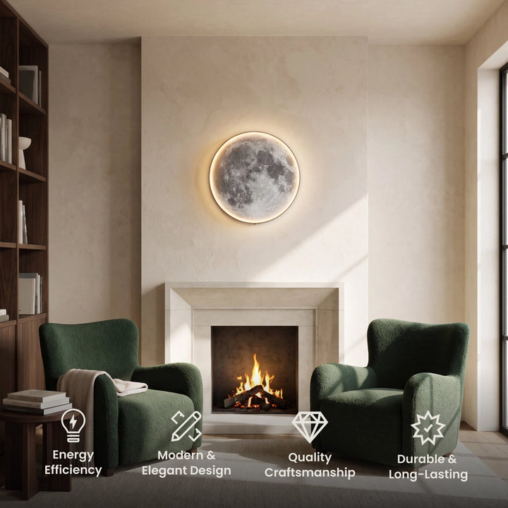 Moon Wall and Ceiling Light | Hardwired, 3 Sizes