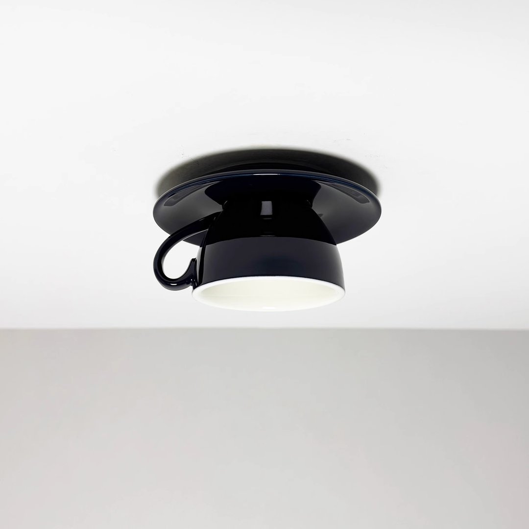 Ceramic Teacup Ceiling Light | Glossy, 11 Colours