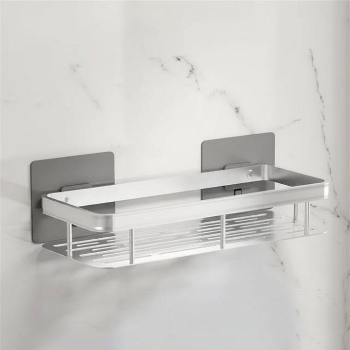 Adhesive Shower Shelf | Drill-Free, Black or Silver