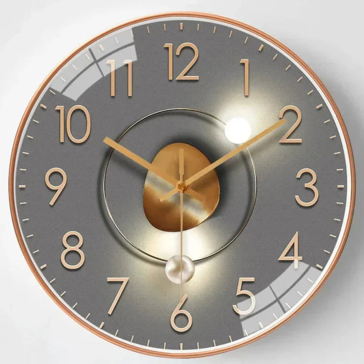 Celestial dial silent wall clock