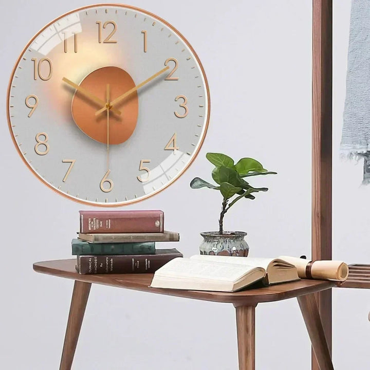 Celestial dial silent wall clock