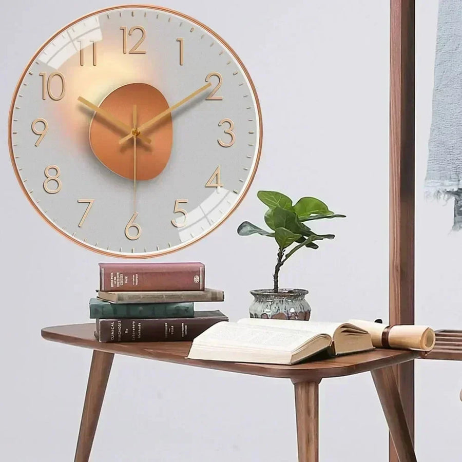 Celestial dial silent wall clock