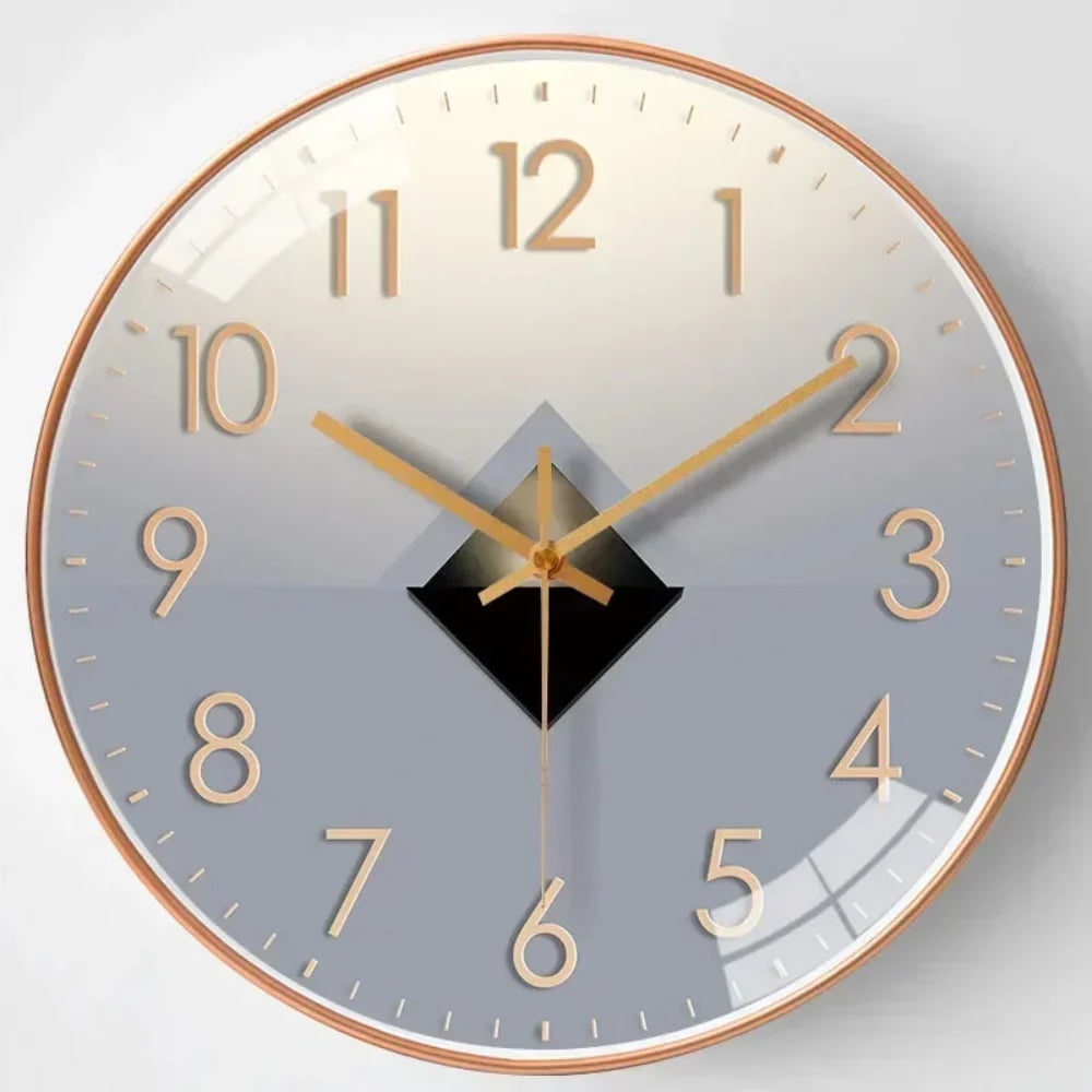 Celestial dial silent wall clock