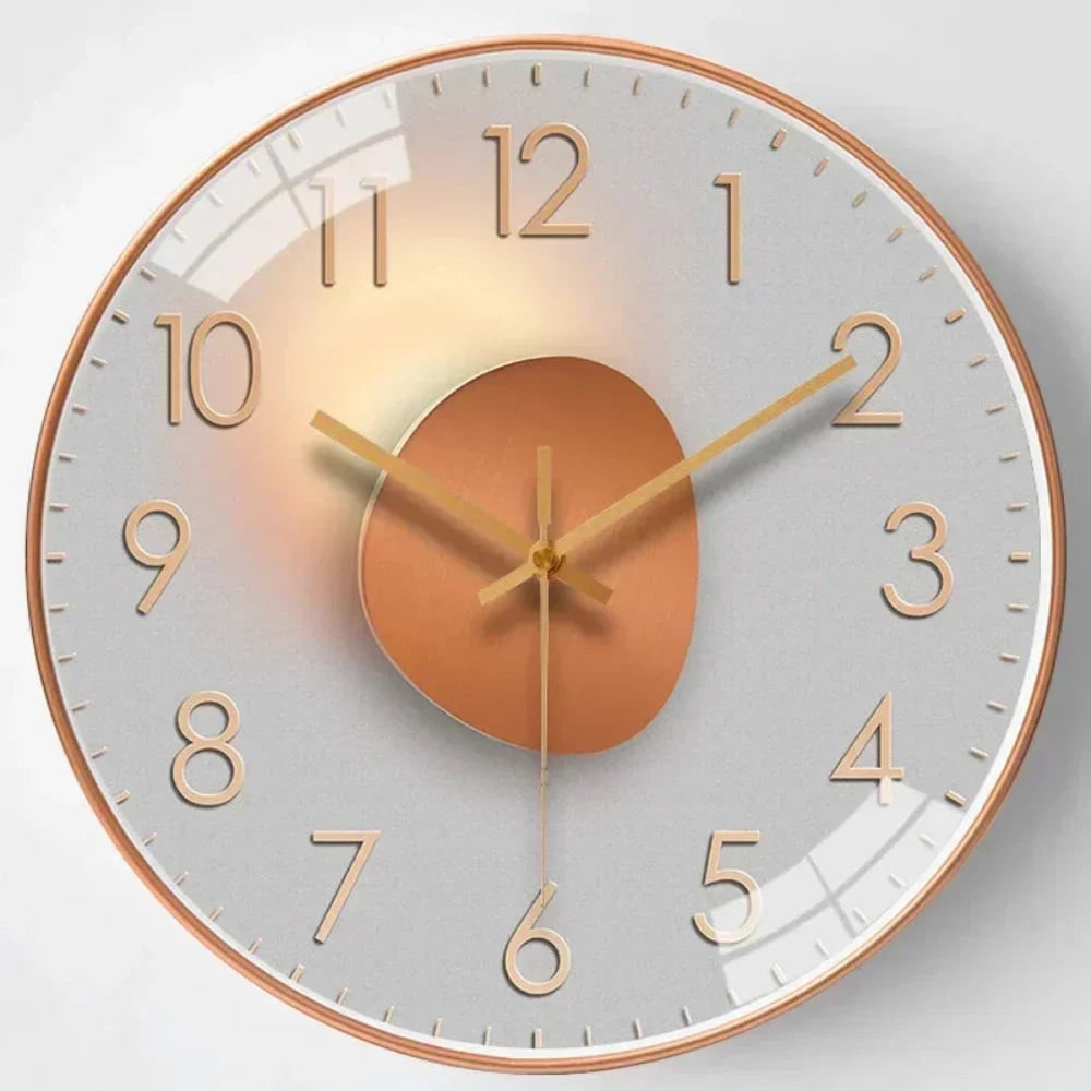 Celestial dial silent wall clock