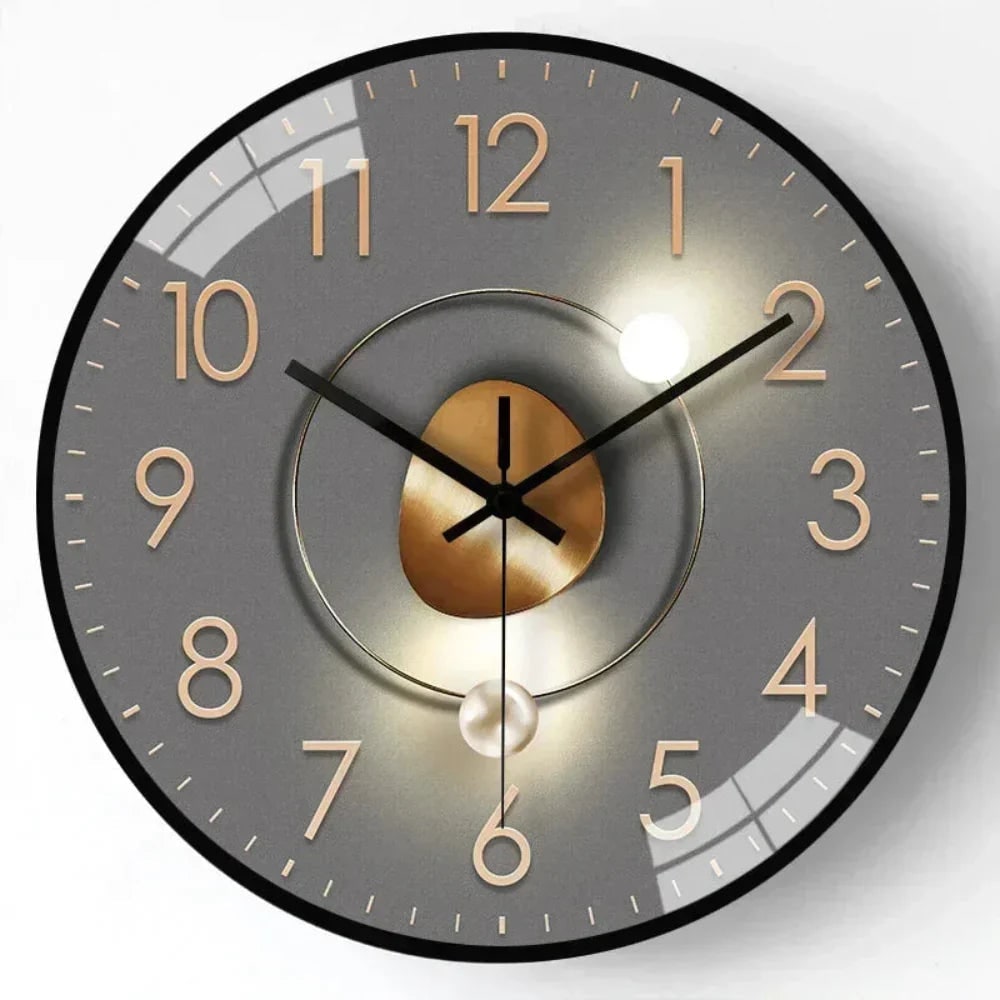 Celestial dial silent wall clock