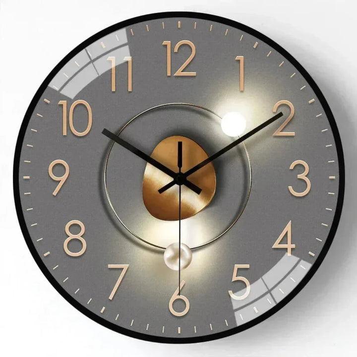 Celestial dial silent wall clock